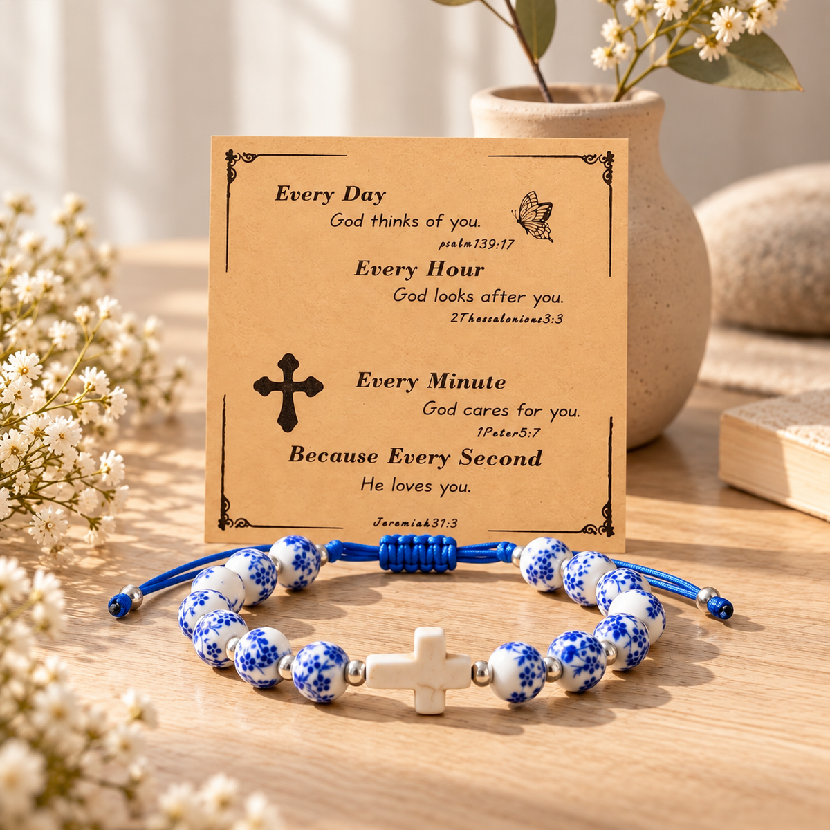 PETITE LIGHTS CROSS BRACELET