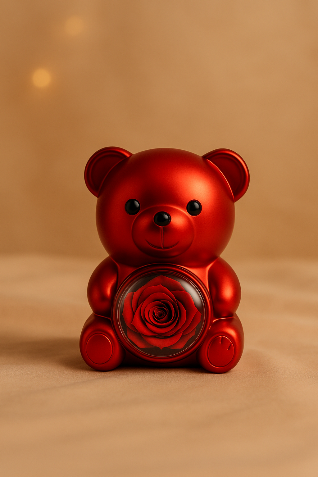 ENTERNAL ROSE BEAR W/ ENGRAVED NECKLACE