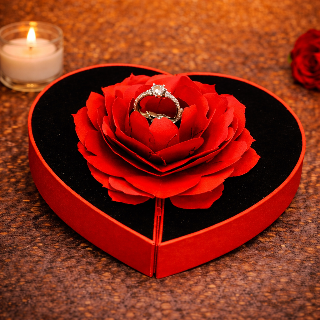 PETITE LIGHTS HEART BOX & RING PETITE LIGHTS