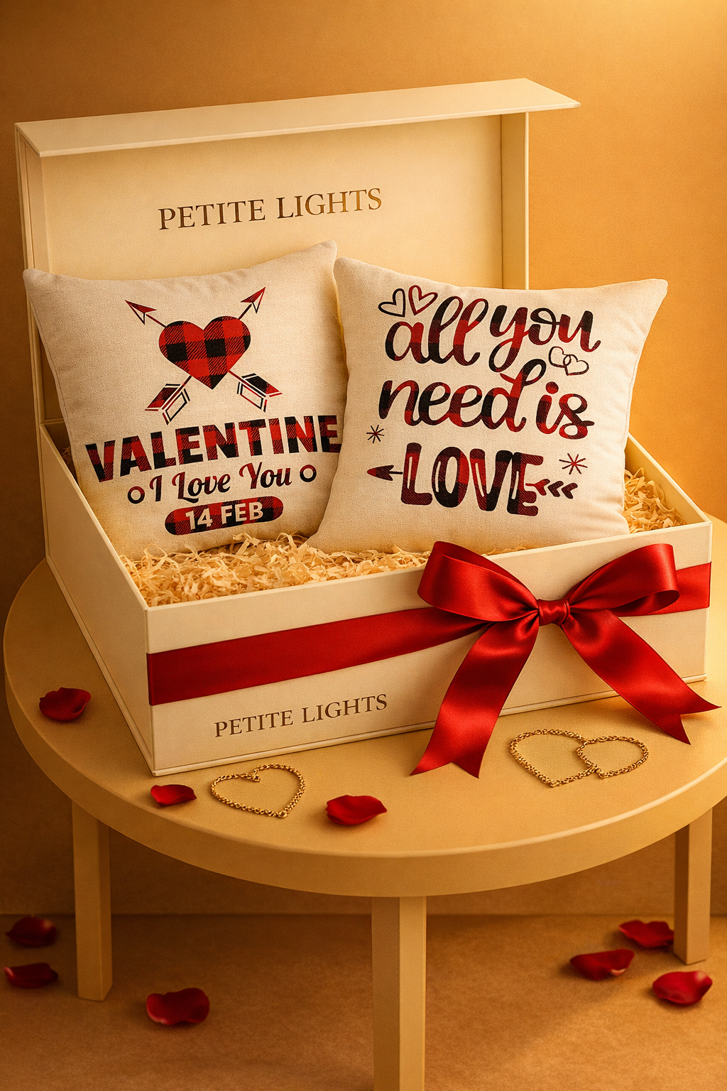 PETITE LIGHTS 'VALENTINES' PILLOW PETITE LIGHTS