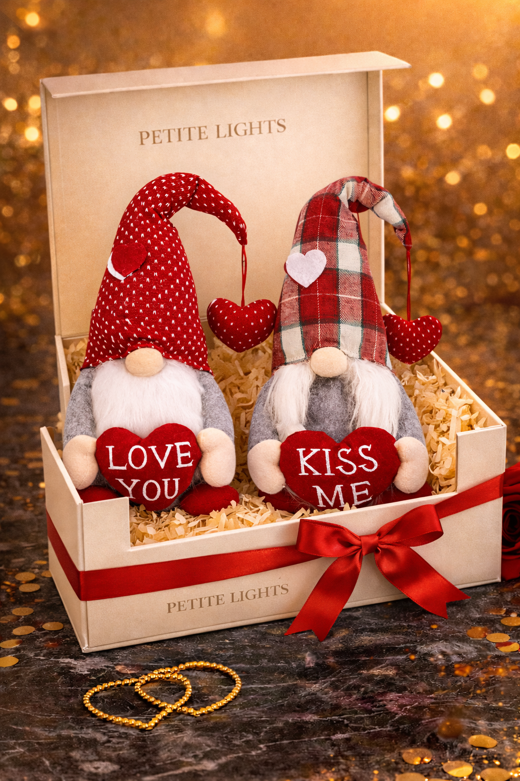 PETITE LIGHTS - LOVE YOU / KISS ME GNOMES