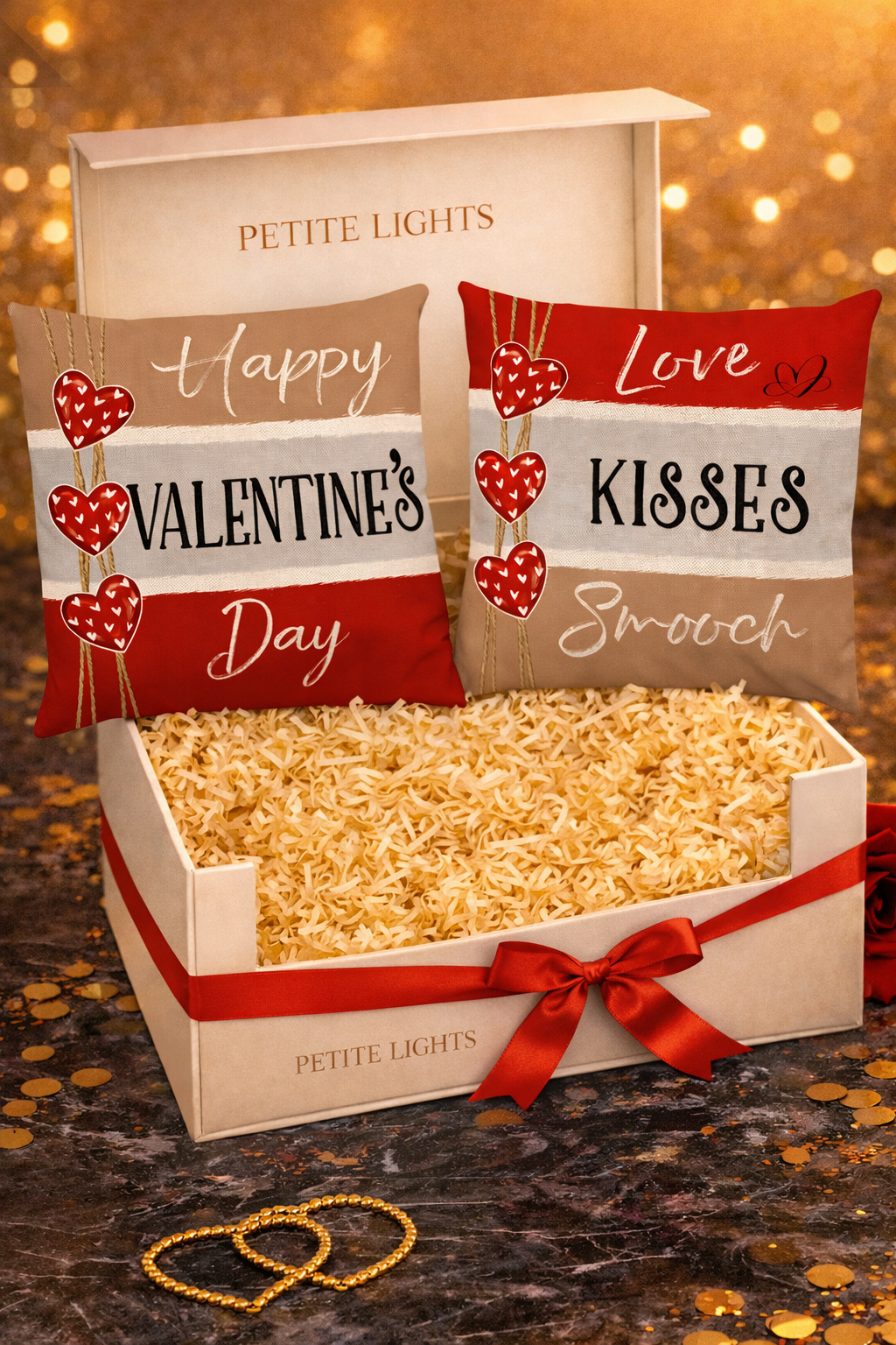 "HAPPY VALENTINES" PILLOW