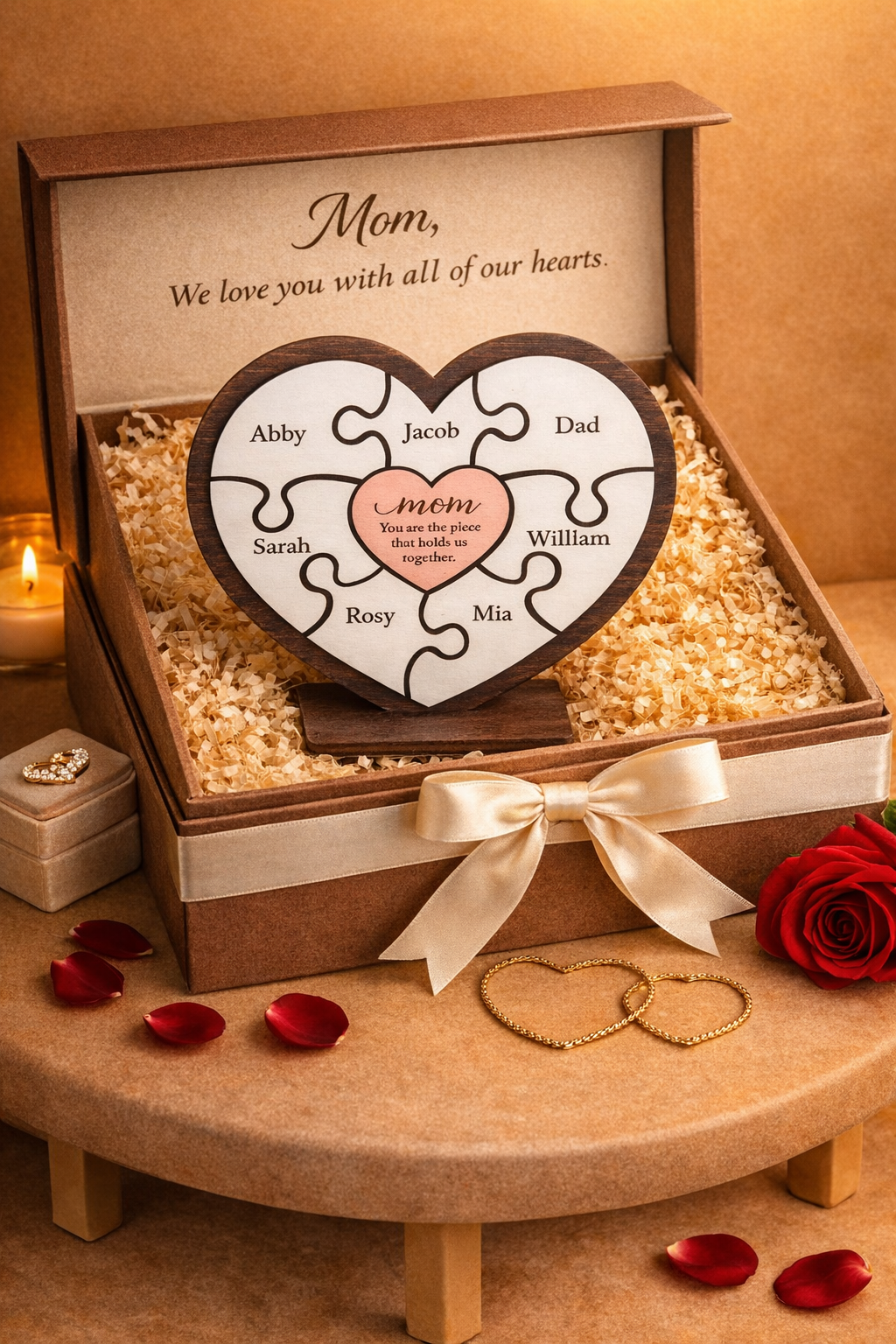 Personalized Name Wooden Puzzle Mother's Day Gift