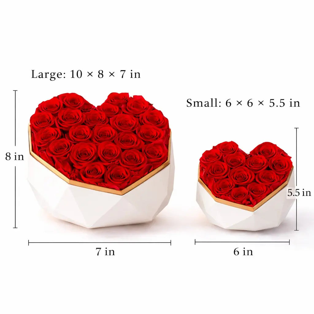 PETITE HEART ROSE BOUQUET PETITE LIGHTS