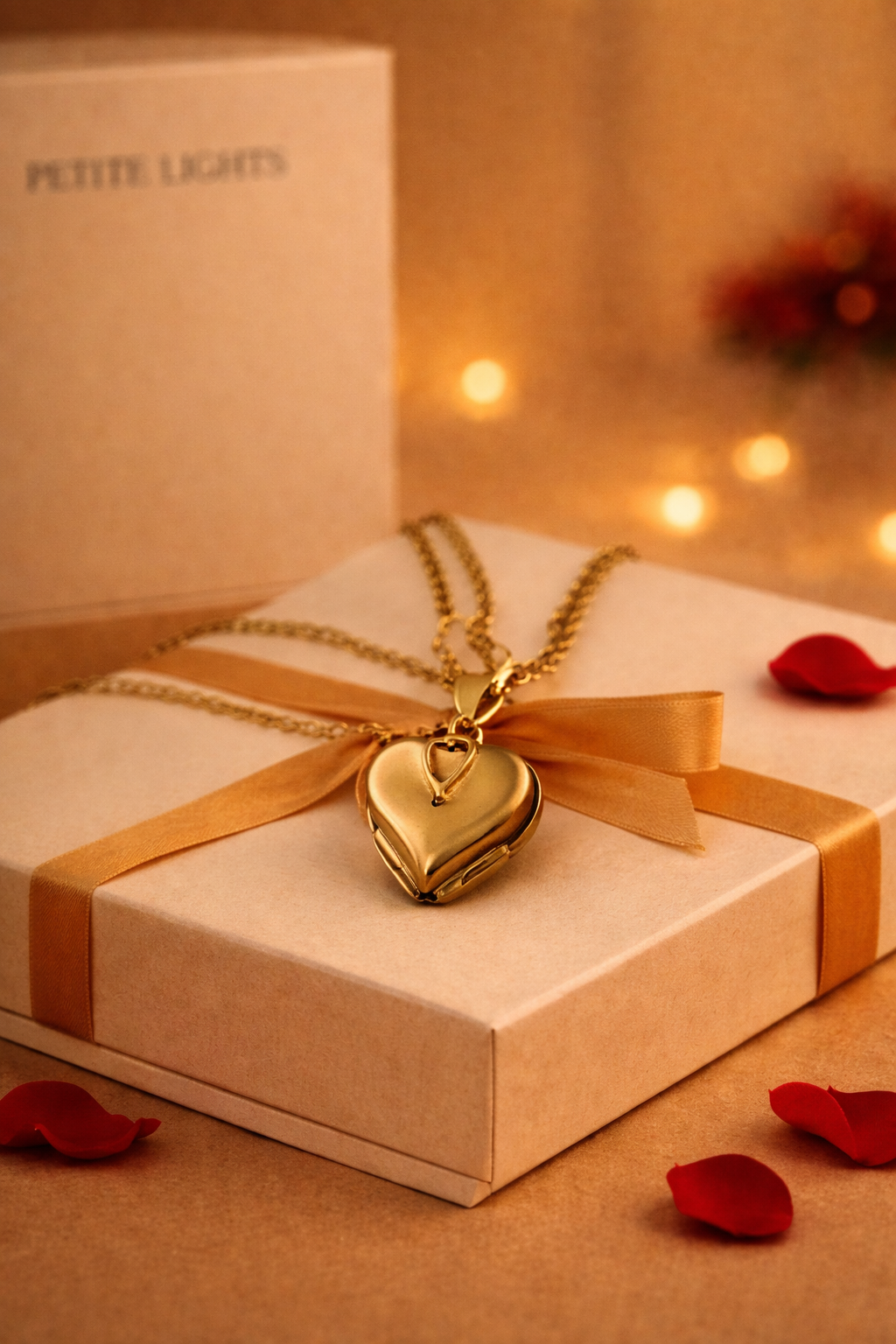 Multilayer Photo Box Frame Pendant Necklace Custom PETITE LIGHTS