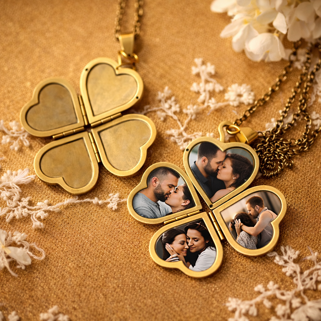 PETITE LIGHTS CUSTOM HEART LOCKET NECKLACE PETITE LIGHTS