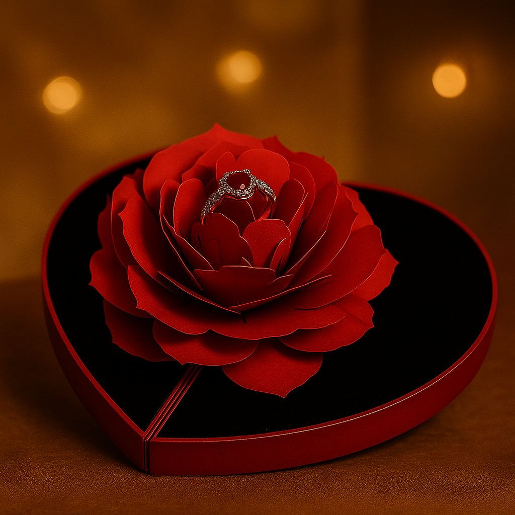 PETITE LIGHTS HEART BOX