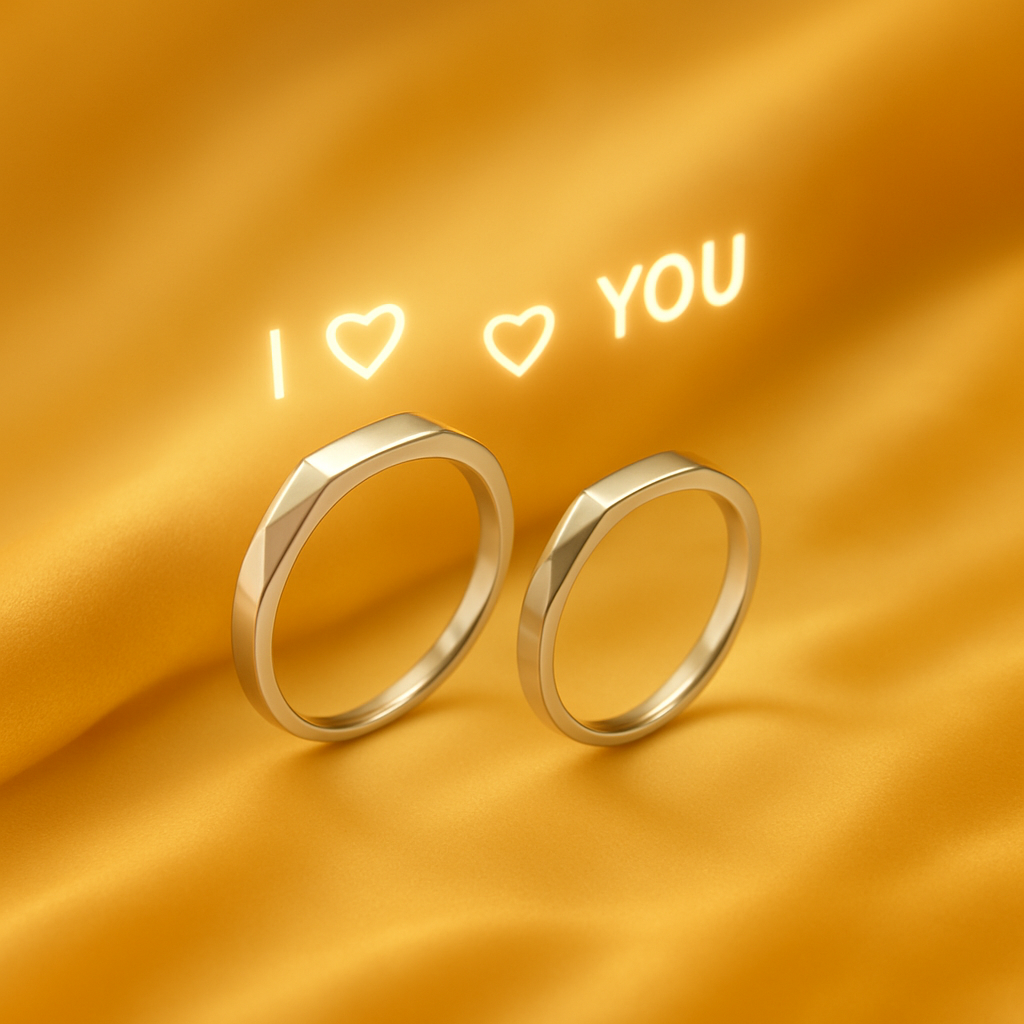PETITE LIGHTS SOULMATE RING SET