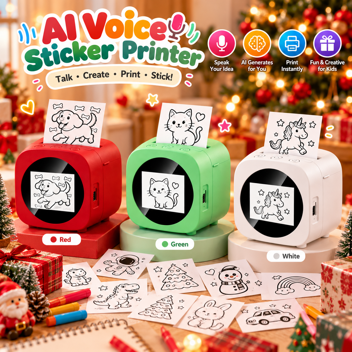 PETITE LIGHTS STICKER PRINTER BOX