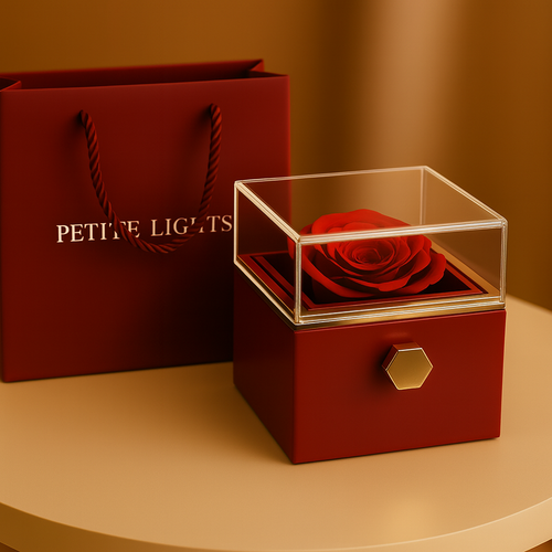ETERNAL LOVE ROSE BOX W/ NECKLACE