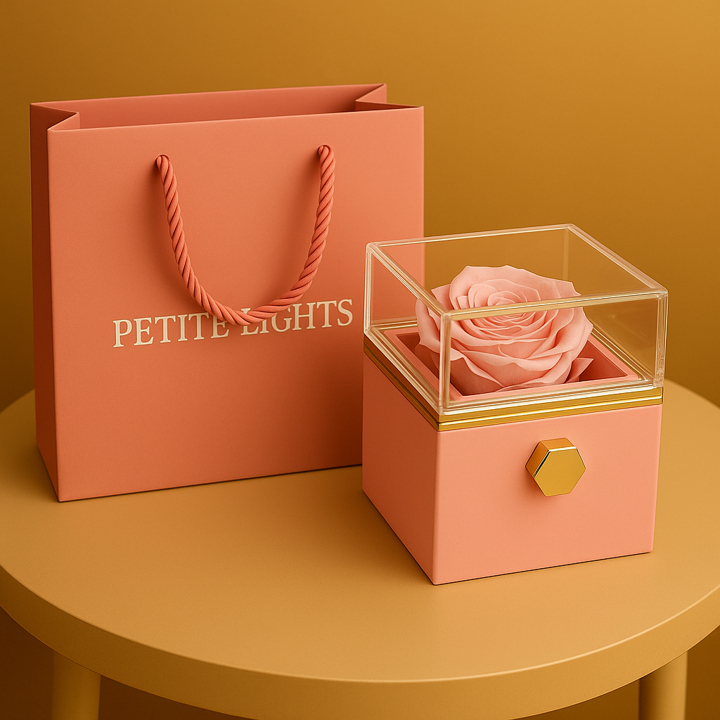 ETERNAL LOVE ROSE BOX W/ NECKLACE