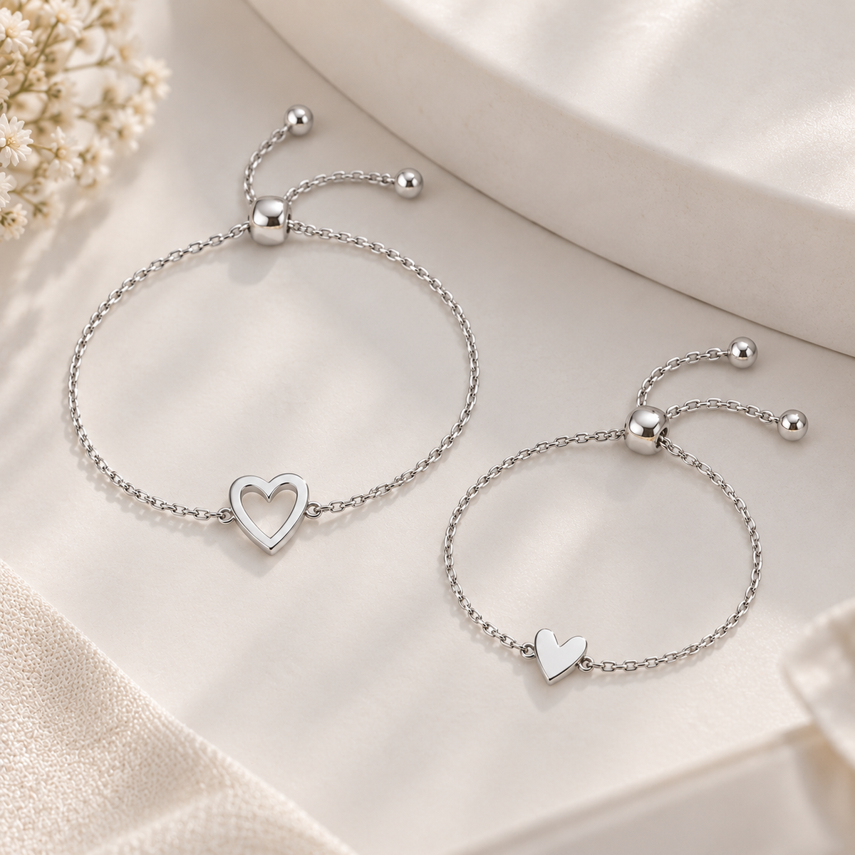 Amazon Cross-Border Stainless Steel Heart Bracelet PETITE LIGHTS