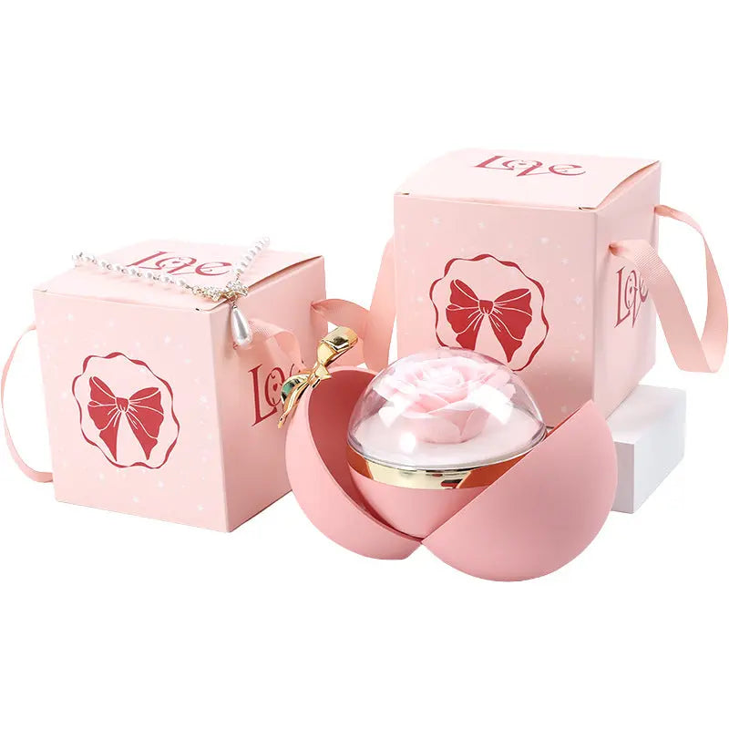 Spherical Bowknot Magnetic Necklace Jewelry Box PETITE LIGHTS