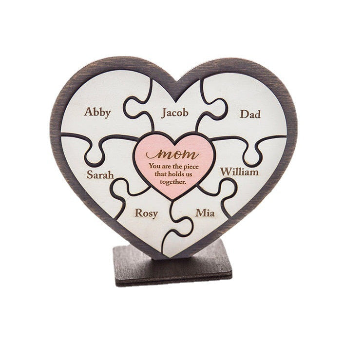 Personalized Name Wooden Puzzle Mother's Day Gift